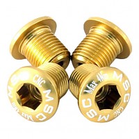 [해외]MSC Chainring Bolts Kit Alu7075T6 4 단위 나사 1136459238 Gold