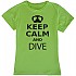 [해외]KRUSKIS Keep Calm and Dive 반팔 티셔츠 10135096 Light Green
