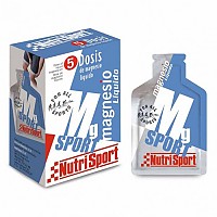 [해외]NUTRISPORT MgSport 25ml 24 단위 중립적 맛 액체 마그네슘 상자 7136489444 Blue