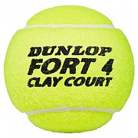 [해외]던롭 테니스 공들 Fort Clay 12137061108 Yellow