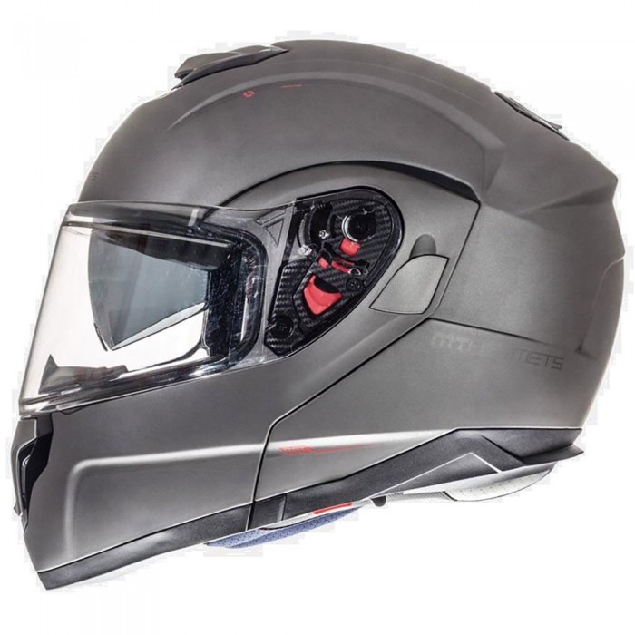 [해외]MT 헬멧 Atom SV Solid 모듈형 헬멧 9136339256 Titanium