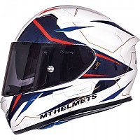 [해외]MT 헬멧 풀페이스 헬멧 Kre SV Intrepid 9137090993 White / Blue / Red