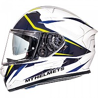 [해외]MT 헬멧 Kre SV Intrepid 풀페이스 헬멧 9137090995 White / Blue / Yellow