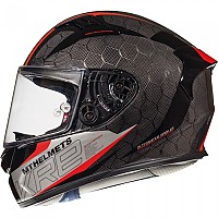 [해외]MT 헬멧 탄소 KRE Snake 2.0 가득한 얼굴 헬멧 9137091091 Gloss Red / Black