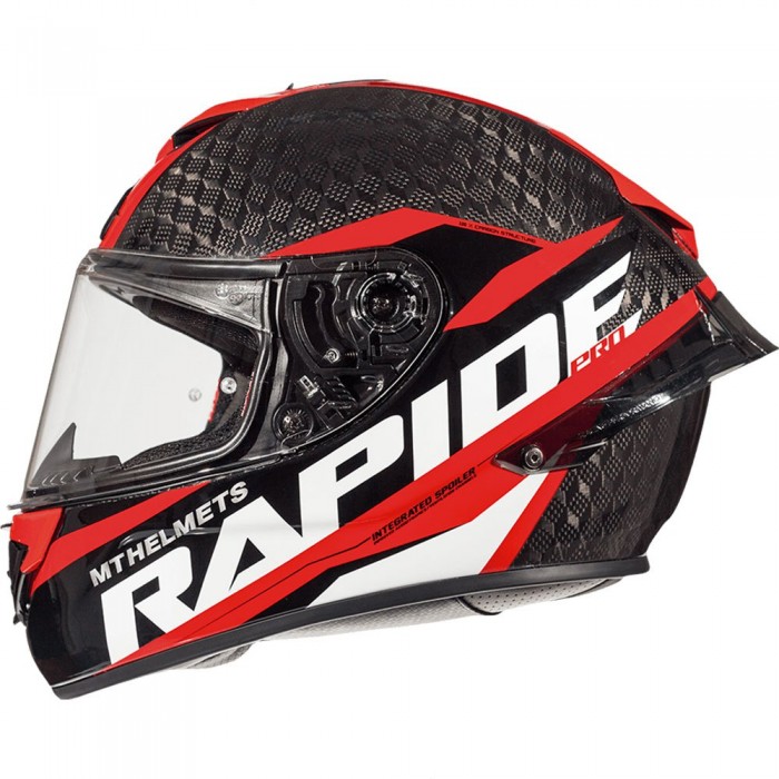 [해외]MT 헬멧 Rapide 프로 Carbon 주니어 풀 페이스 헬멧 9137091126 Gloss Red / Black / White