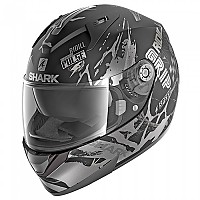 [해외]샤크 Ridill 1.2 Drift R Mat 풀페이스 헬멧 9136993810 Black / Anthracite / Silver