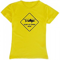 [해외]KRUSKIS Surf At Own Risk 반팔 티셔츠 14135100 Lemon Yellow