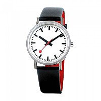 [해외]몬데인 Classic Pure 시계 136506638 White / Black Leather / Red Lining