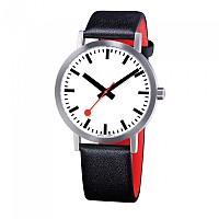 [해외]몬데인 Classic Pure 시계 136506639 White / Black Leather / Red Lining