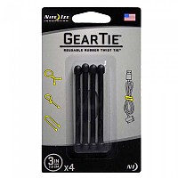 [해외]NITE IZE Gear Tie 3 Inch Pack 4 단위 클램프 4135919262 Black