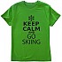 [해외]KRUSKIS Keep Calm and Go 스키ing 반팔 티셔츠 4136634189 Green