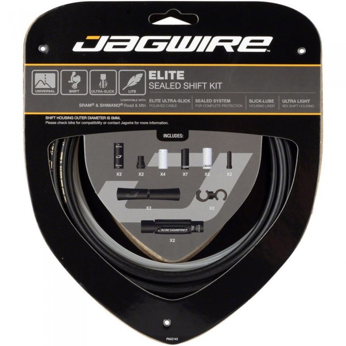 [해외]JAGWIRE 기어 케이블 키트 Sealed Shift Kit Shimano/스램 1137299159 Black