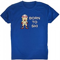 [해외]KRUSKIS 반팔 티셔츠 Born To 스키 5137288247 Royal Blue