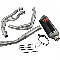 [해외]아크라포빅 머플러 Exhaust Racing Stainless Steel&Carbon ZX6R 09-19 Ref:S-K6R11-RC 전체 라인 시스템 9137139753 Black / Silver