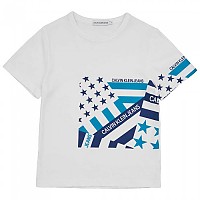 [해외]캘빈클라인 JEANS 반소매 티셔츠 Flag Print Oco 15137107099 Bright White