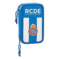 [해외]SAFTA 작은 이중 채워진 필통 RCD Espanyol 137342715 White / Blue