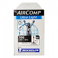 [해외]미쉐린 에어comp Ultralight Presta 60 mm 내부 튜브 1137409888 Black