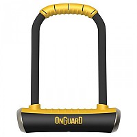[해외]ONGUARD 맹꽁이 자물쇠 Pitbull STD U-Lock With Support 1137452086 Black / Yellow