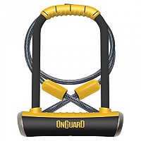 [해외]ONGUARD 자물쇠 케이블이 있는 U-Lock Pitbull Standard Shackle 1137452076 Black / Yellow