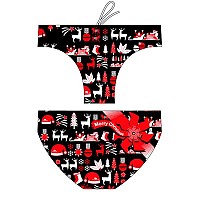 [해외]터보 수영 브리프 Christmas 6675211 Black / Red