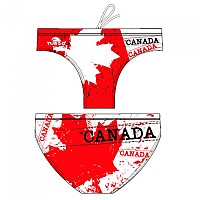 [해외]터보 수영 브리프 Canada Leaf 6676484 White/Red