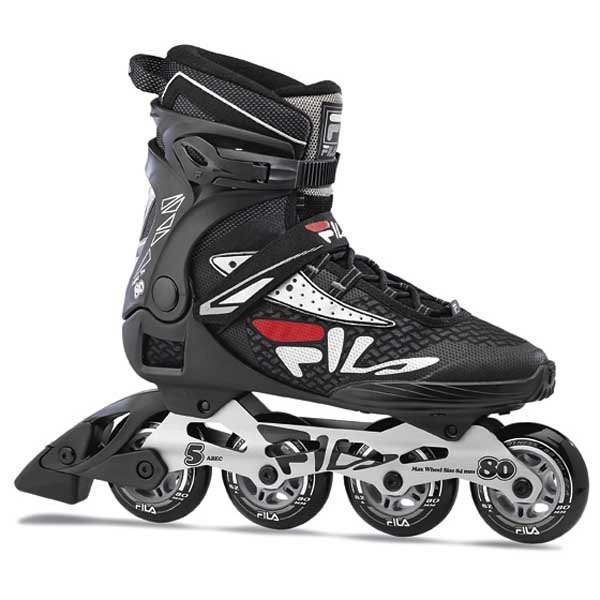 [해외]휠라 SKATE 인라인 스케이트 Legacy 프로 80 14137512090 Black / Silver / Red