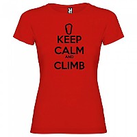[해외]KRUSKIS Keep Calm And Climb 반팔 티셔츠 4137539092 Red