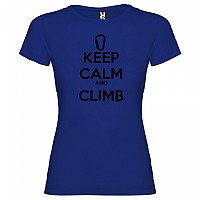 [해외]KRUSKIS Keep Calm And Climb 반팔 티셔츠 4137539093 Royal Blue