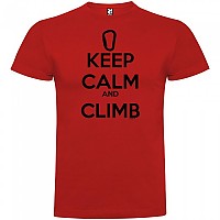 [해외]KRUSKIS Keep Calm And Climb 반팔 티셔츠 4137539090 Red
