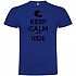 [해외]KRUSKIS Keep Calm And Ride 반팔 티셔츠 9137539112 Royal Blue