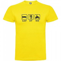 [해외]KRUSKIS Sleep Eat And Ride 반팔 티셔츠 9137539179 Yellow