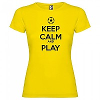 [해외]KRUSKIS 반팔 티셔츠 Keep Calm And Play Football 3137539108 Yellow