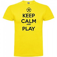 [해외]KRUSKIS Keep Calm And Play Football 반팔 티셔츠 3137539102 Yellow