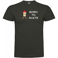 [해외]KRUSKIS Born To Skate 숏 슬리브 T-shirt 반팔 티셔츠 14137538647 Dark Grey