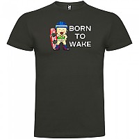 [해외]KRUSKIS Born To Wake 숏 슬리브 T-shirt 반팔 티셔츠 14137538707 Dark Grey