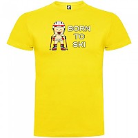 [해외]KRUSKIS 반팔 티셔츠 Born To 스키 5137538684 Yellow