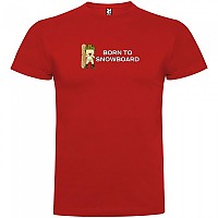 [해외]KRUSKIS 반팔 티셔츠 Born To Snowboard 5137538698 Red