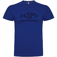 [해외]KRUSKIS Simply Diving Addicted 반팔 티셔츠 10137539034 Royal Blue