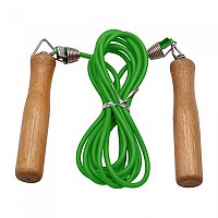 [해외]SOFTEE 로프 PVC 스키pping With Wooden Handle 7137567931 Green