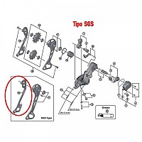 [해외]시마노 다리 XT M8000 SGS 11s Interior Pulley 캐리어 1137552215 Black