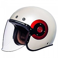 [해외]SMK Retro 오픈 페이스 헬멧 9137423266 Glossy White / Red
