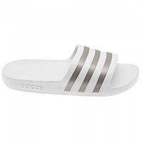[해외]아디다스 슬리퍼 Adilette Aqua 137385131 Footwear White / Silver Metal / Footwear White