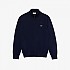 [해외]라코스테 권위 있는 풀 지퍼 스웨터 Fit Organic Cotton 137684957 Navy Blue