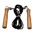 [해외]SOFTEE 로프 PVC 스키pping With Wooden Handle 7137567929 Black