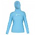 [해외]IQ-UV 후드 긴팔 티셔츠 여성 UV 300 6135901336 Turquoise