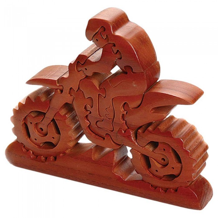 [해외]BOOSTER 오토바이 나무 퍼즐 Dirt Bike 9137888976 Brown