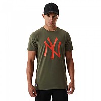 [해외]뉴에라 MLB Seasonal 팀 로고 New York Yankees 반팔 티셔츠 137935744 Khaki Orange