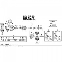[해외]시마노 SG-3C40 8 단위 1137974187 Silver