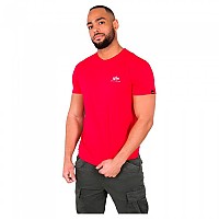 [해외]알파 인더스트리 Basic Small 로고 반팔 티셔츠 138022092 Speed Red