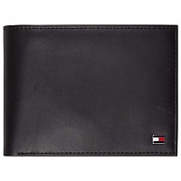 [해외]타미힐피거 지갑 Eton Flap And Coin 포켓 Leather 137716530 Black